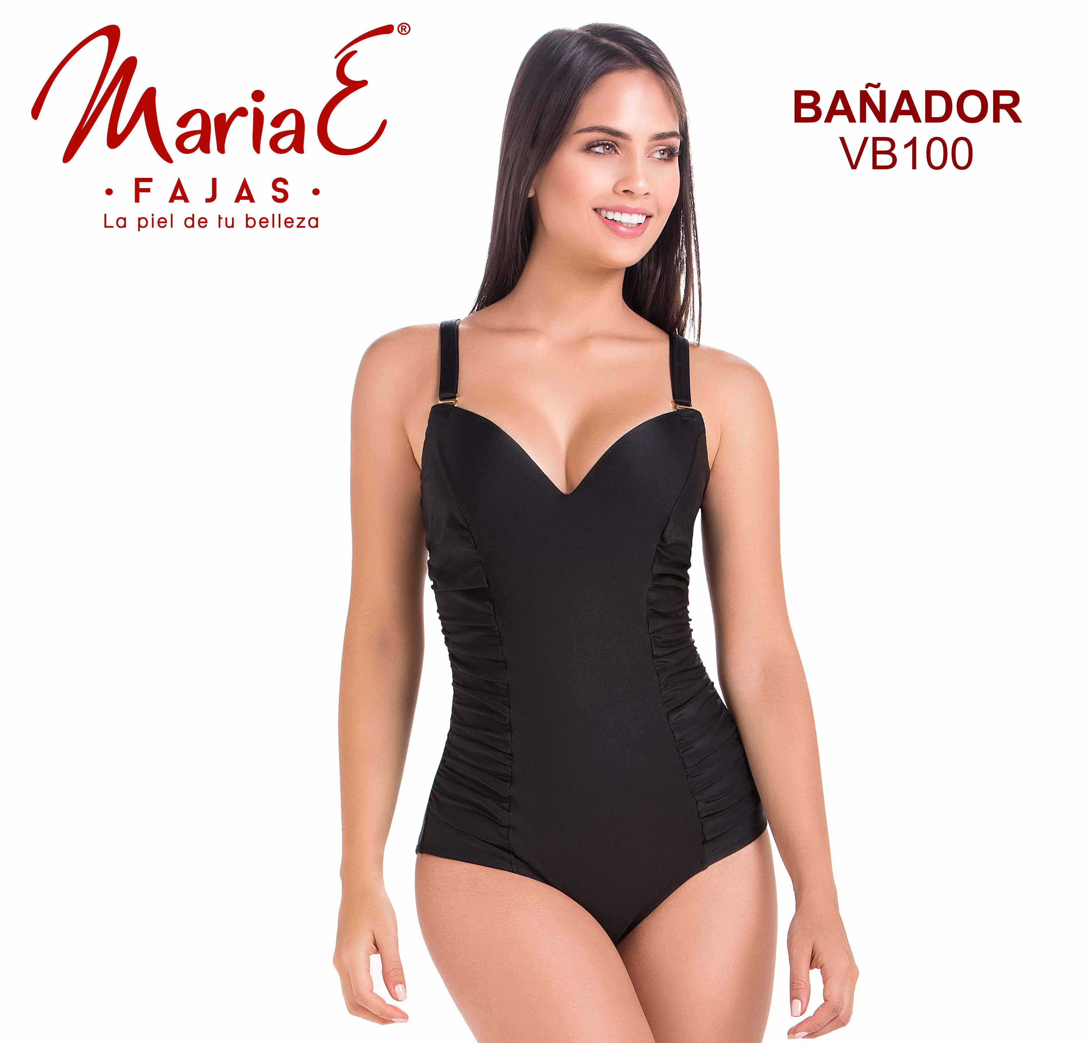 Vestido de Baño Con Control de Abdomen y Faja Interna