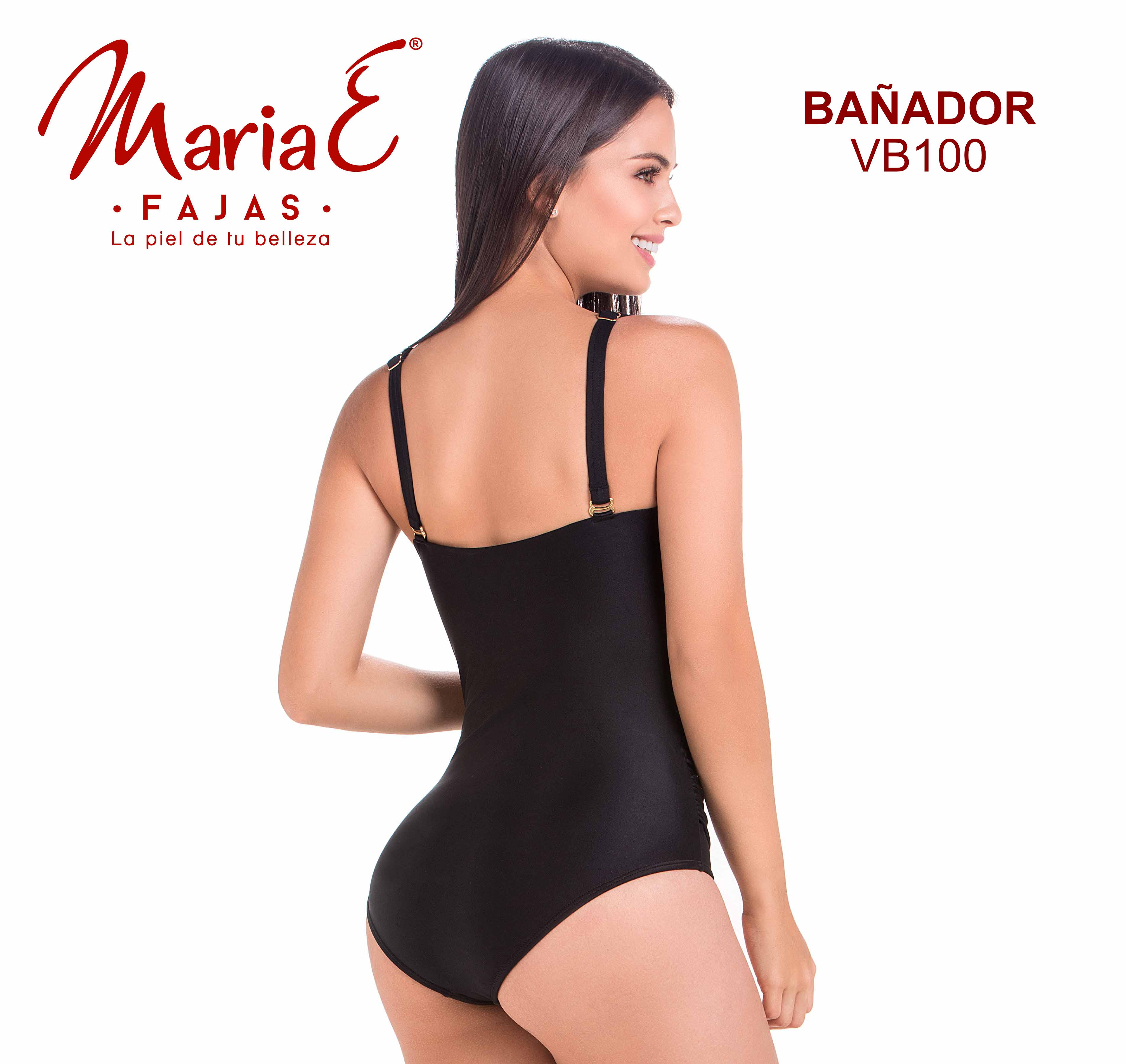 Vestido de Baño Con Control de Abdomen y Faja Interna