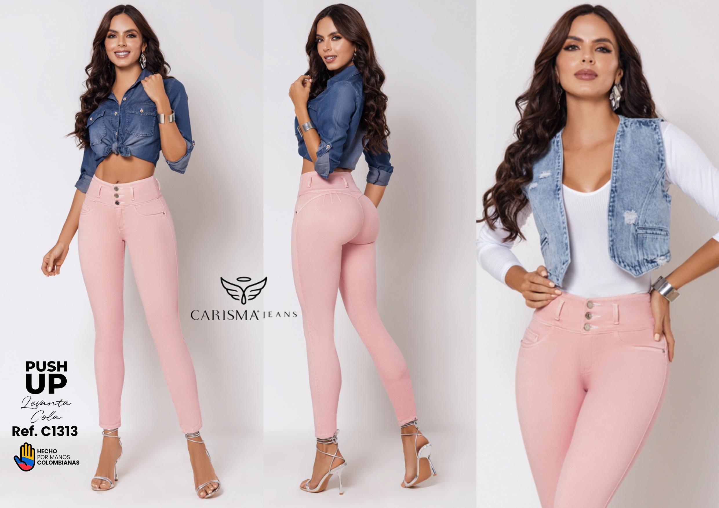 Jeans sin Bolsillos Levantacola Push Up